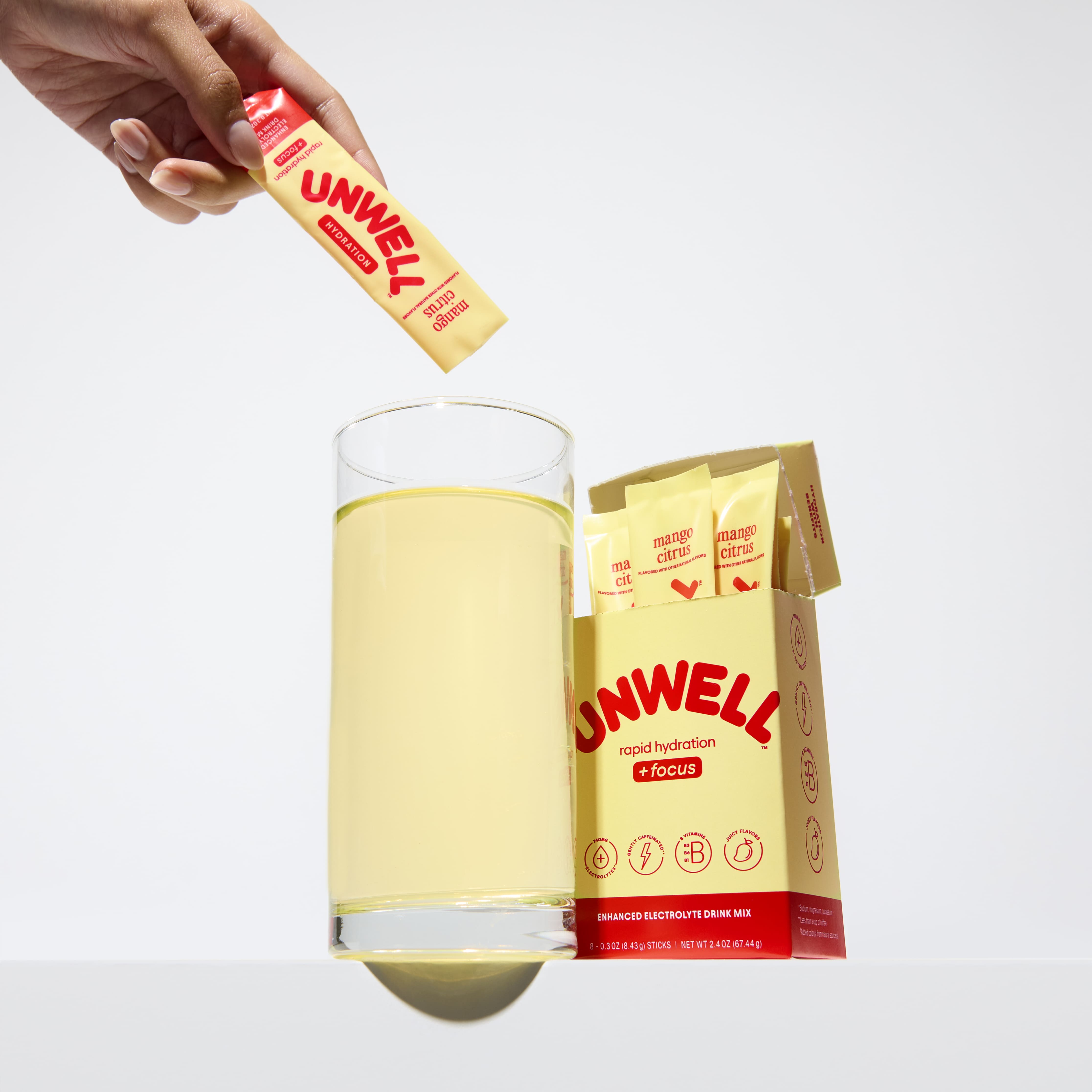 Alternative view of Mango Citrus Electrolyte Sticks