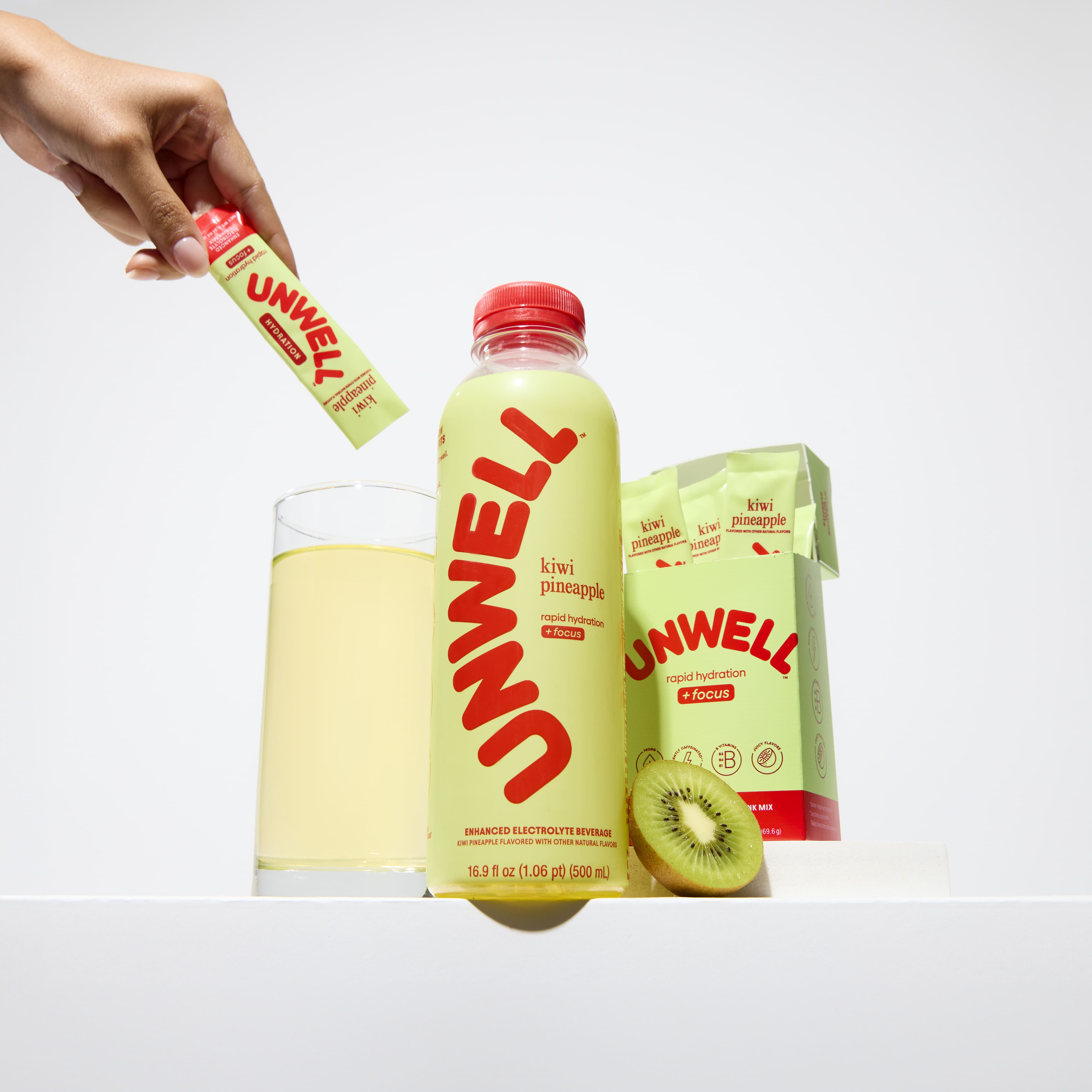 Alternative view of Kiwi Pineapple Electrolyte Sticks