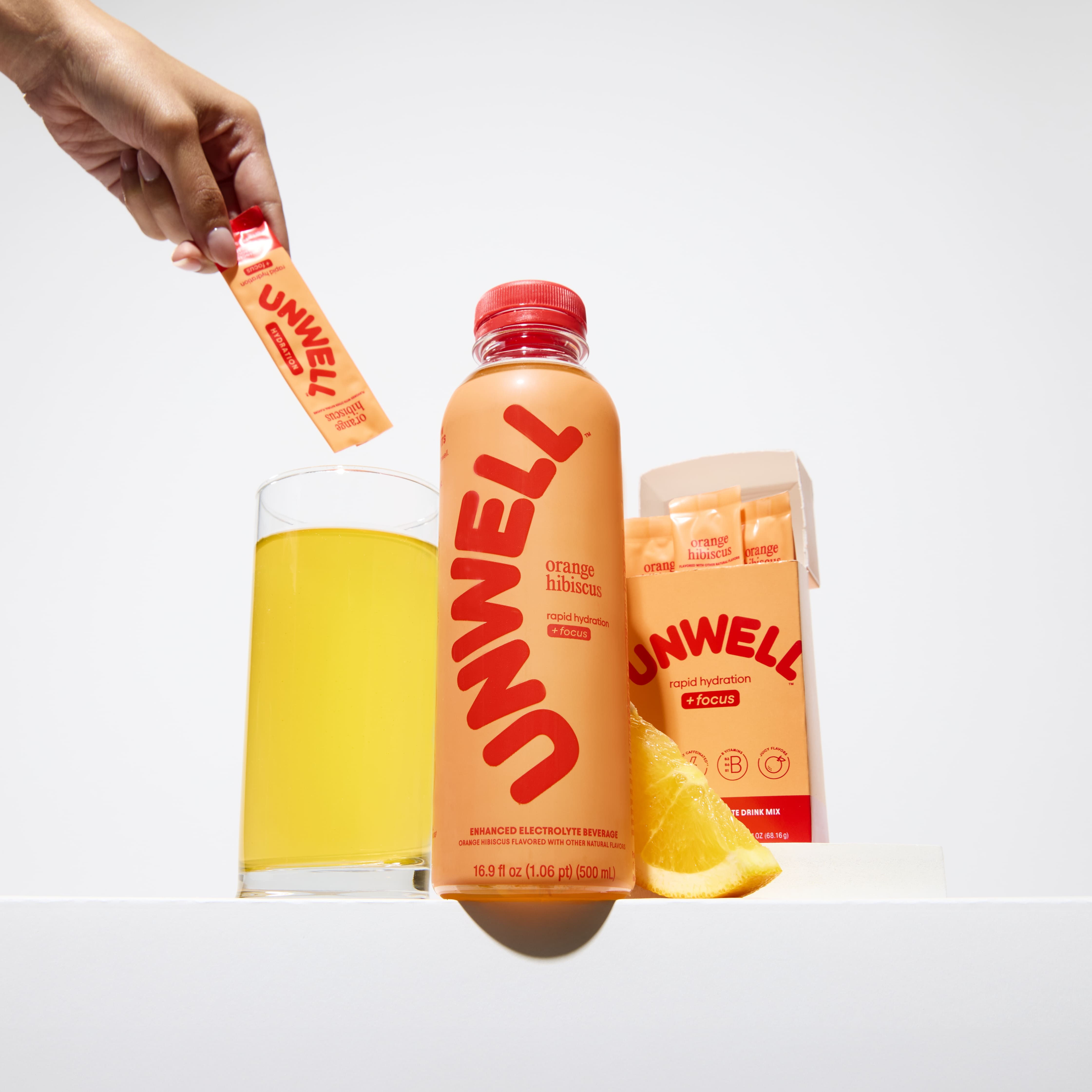 Alternative view of Orange Hibiscus Electrolyte Sticks