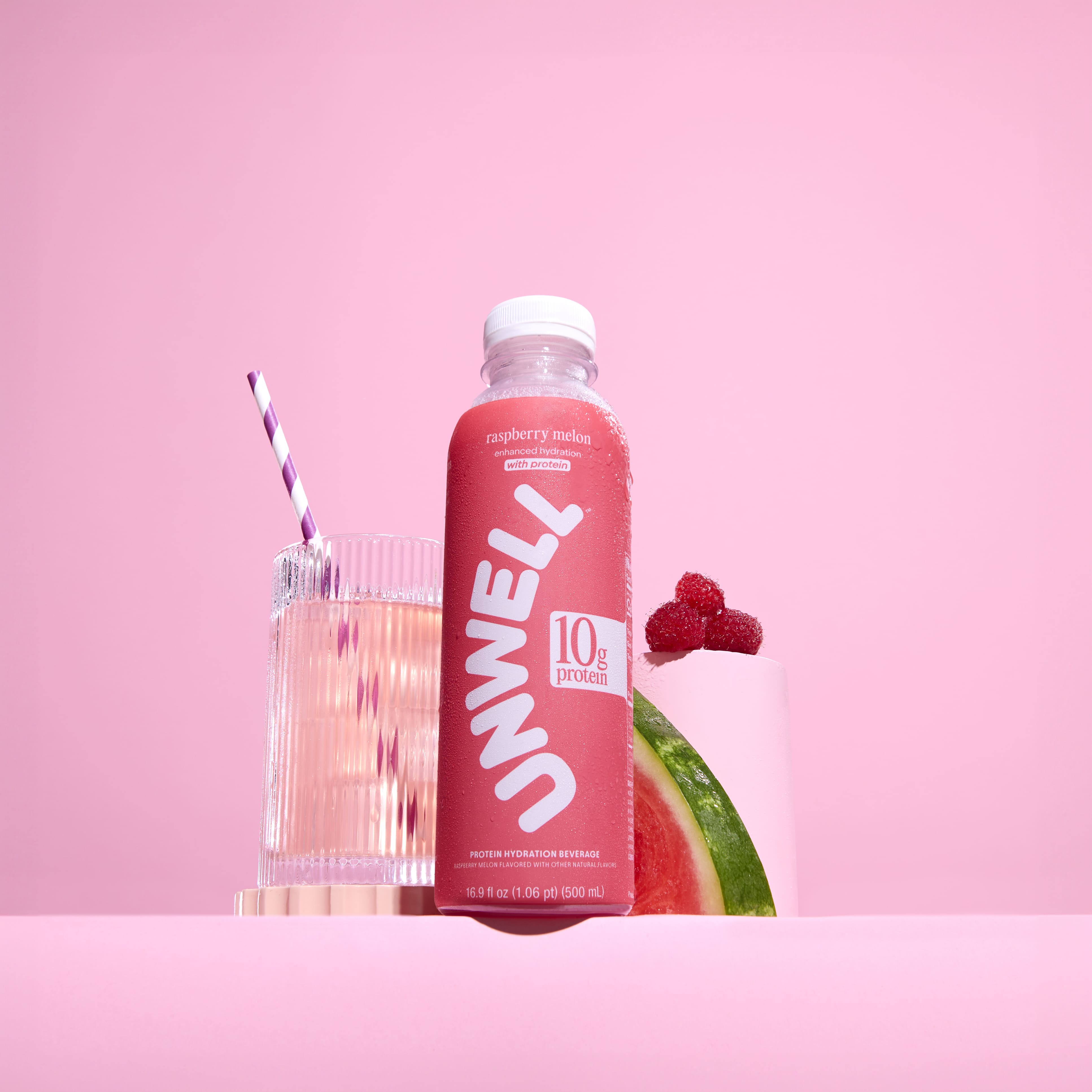 Alternative view of Raspberry Melon Protein Hydration Drink