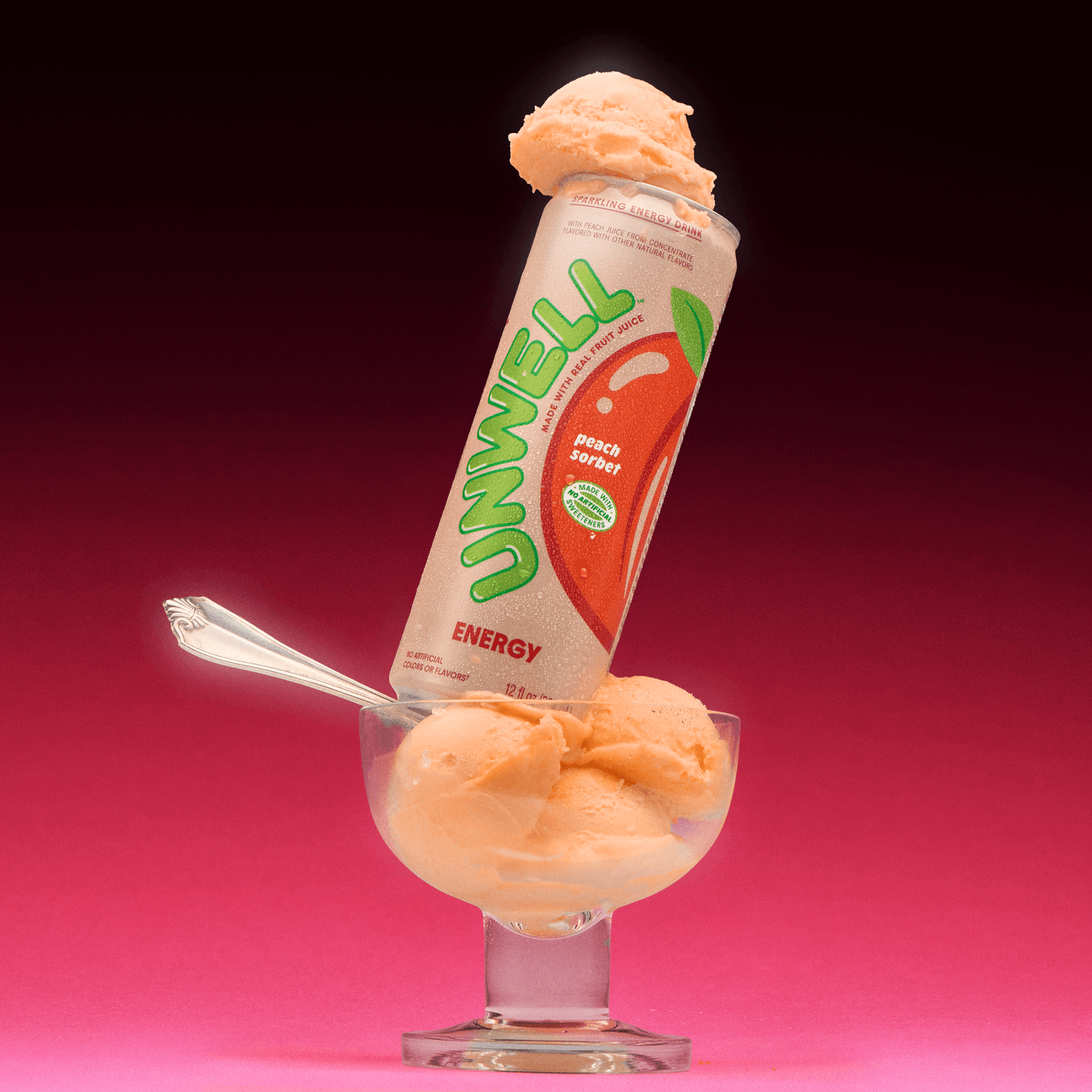 Alternative view of Peach Sorbet Sparkling Energy Drink